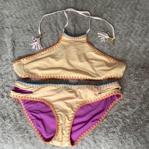 REVERSABLE Jessica Simpson cut out bikini